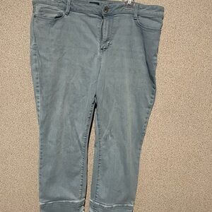 J. Jill Blue‎ Ankle Cropped Jeans Relaxed Fit